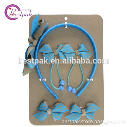 animal grain printing ribbon bow hair accessories